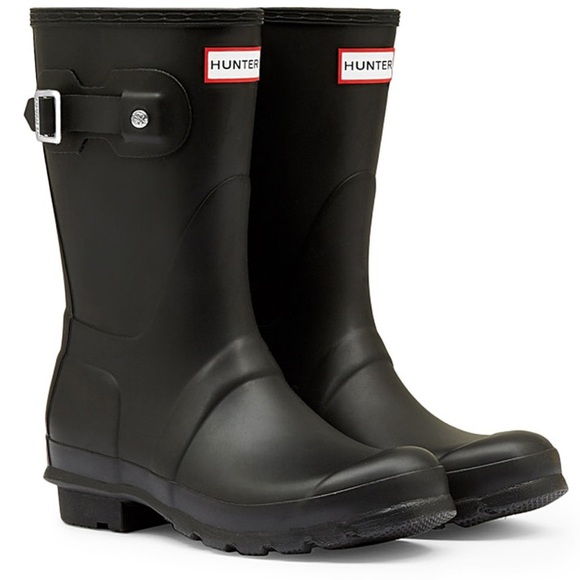 Hunter Shoes - Hunter Boots in Black Matte Size 7